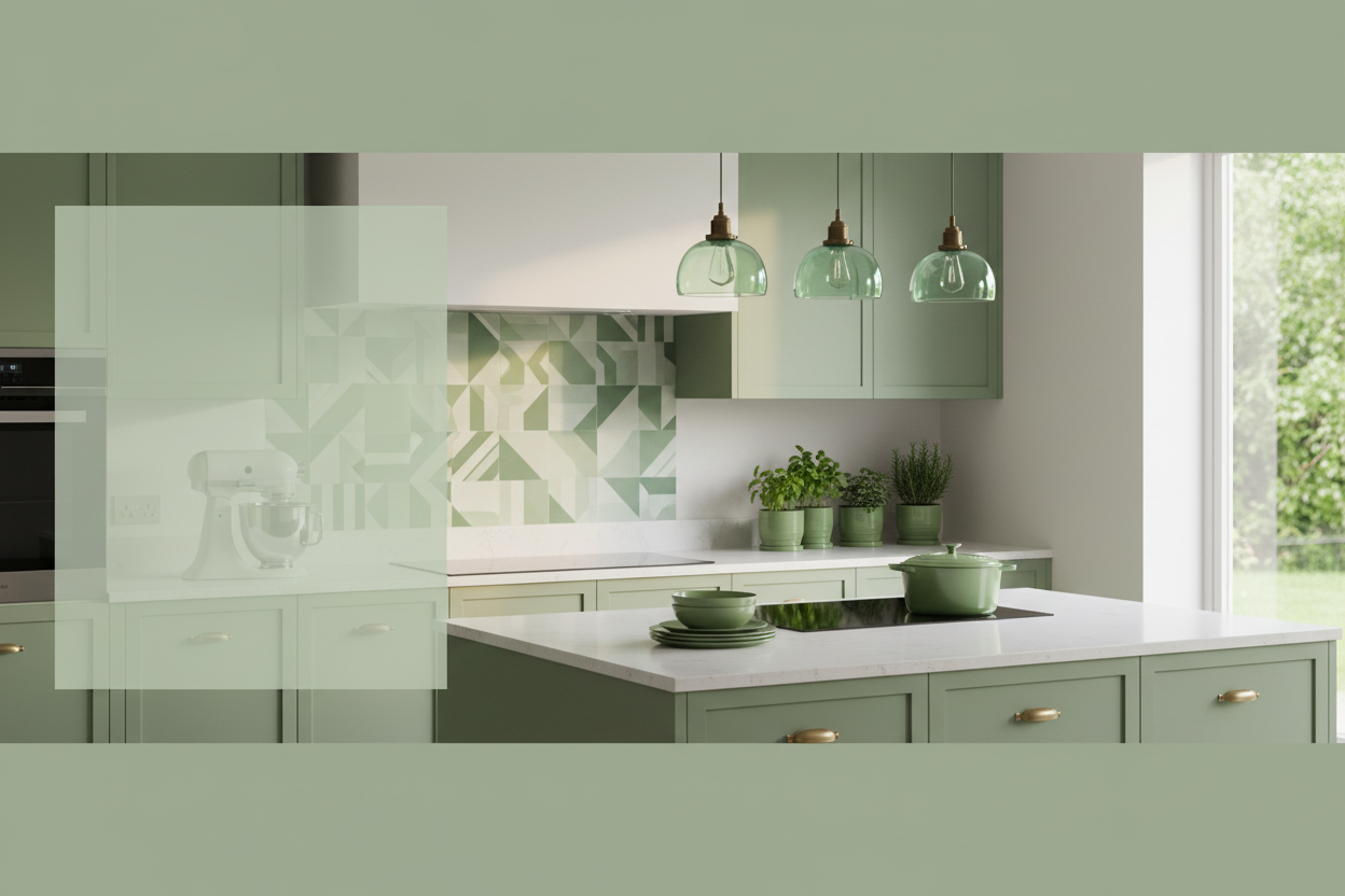 Kitchen green banner